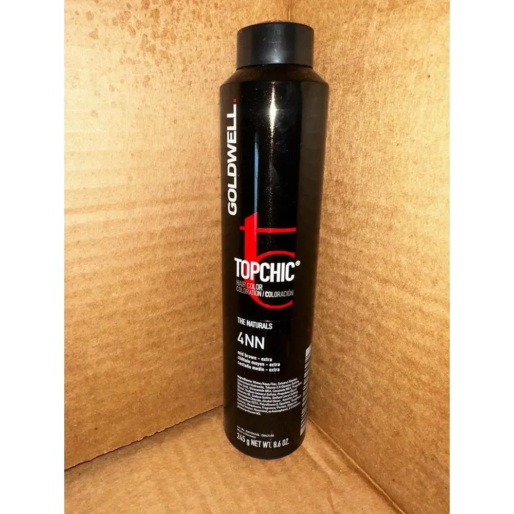 Goldwell Topchic The‎ Naturals 4NN Mid Brown Extra Permanent Color Hair Color